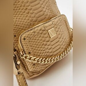 Victoria’s Secret Snake City Backpack Purse Gold